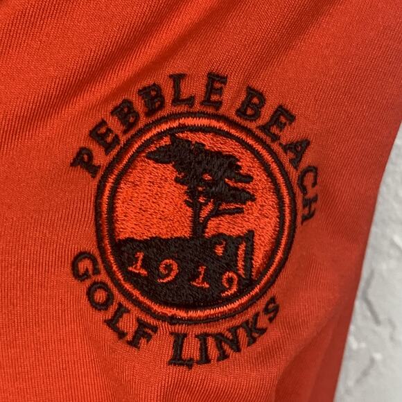 Jamie Sadock Golf Quarter Zip Womens Large Red Black Long Sleeve Pebble Beach - Picture 7 of 7